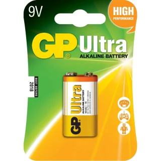 סוללת אלקליין - PP3 9V - GP ULTRA ALKALINE GP BATTERIES