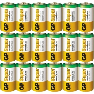 24 סוללות אלקליין - C 1.5V - GP SUPER ALKALINE GP BATTERIES