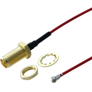 MULTICOMP REVERSE POLARITY SMA B/H TO U.FL CABLES