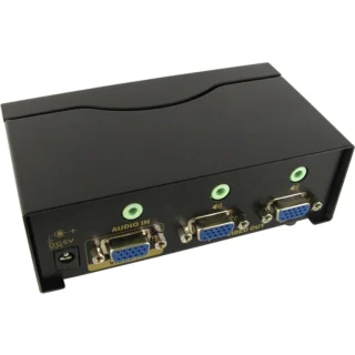 מפצל אקטיבי 2PORT + AUDIO , 450MHZ - VGA NEWLINK