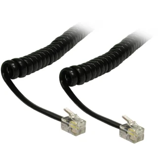 PRO POWER FOUR CORE COILED TELEPHONE HANDSET CORDS