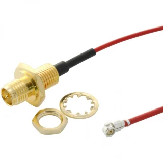 MULTICOMP IP67 RP-SMA (REAR LOCK) B/H TO U.FL CABLES