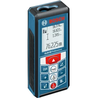 מד טווח לייזר דיגיטלי מקצועי - עד 80 מטר - BOSCH GLM80 BOSCH