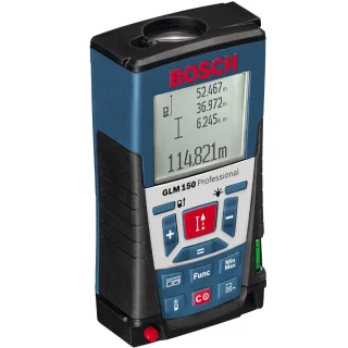 מד טווח לייזר דיגיטלי מקצועי - עד 150 מטר - BOSCH GLM150 BOSCH