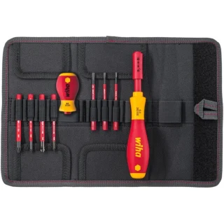 זוג ידיות מברג מבודדות עם סט 7 ביטים - WIHA 41233 WIHA