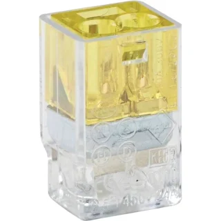 מחבר טרמינל בלוק - TE PUSH GRIP - שני מגעים TE CONNECTIVITY