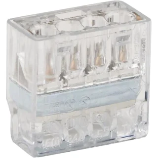 מחבר טרמינל בלוק - TE PUSH GRIP - ארבעה מגעים TE CONNECTIVITY