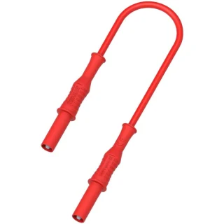 כבל בדיקה מבודד - 4MM PLUG ~ 4MM PLUG 1.5M - בידוד אדום TENMA