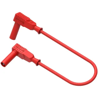 TENMA INSULATED 4MM R/A BANANA PLUG TO 4MM R/A BANANA  PLUG LEAD