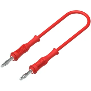 כבל בדיקה - 4MM PLUG ~ 4MM PLUG 0.25M - בידוד אדום TENMA