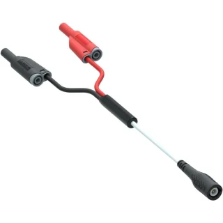 TENMA BNC PLUG TO 2X 4MM INSULATED BANANA PLUG LEADS