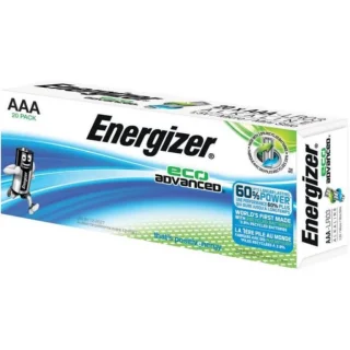 20 סוללות אלקליין - AAA 1.5V - ENERGIZER ECO ADVANCED ENERGIZER