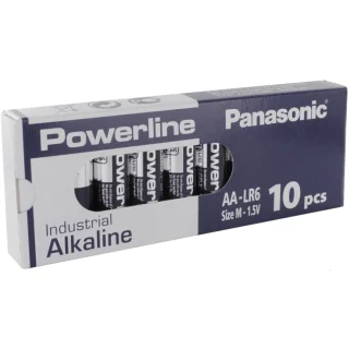500 סוללות אלקליין - AA 1.5V - PANASONIC POWERLINE PANASONIC