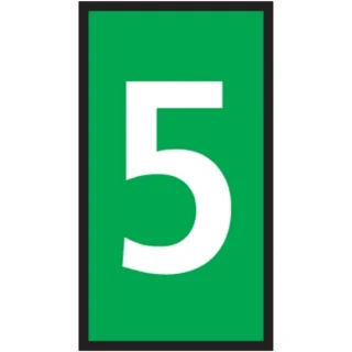 סימוניות ננעצות לכבלים - ספרה 5 - WIC - 5.6MM x 3MM HELLERMANN TYTON