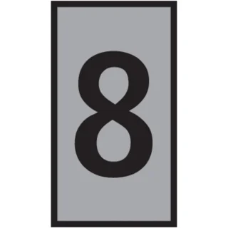 סימוניות ננעצות לכבלים - ספרה 8 - WIC - 5.6MM x 3MM HELLERMANN TYTON