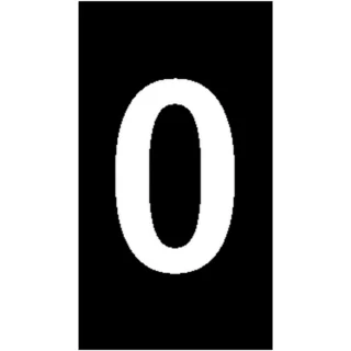 סימוניות ננעצות לכבלים - ספרה 0 - WIC - 8MM x 3MM HELLERMANN TYTON