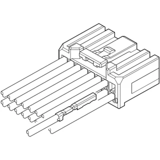 מחבר JST ללחיצה לכבל - סדרת CPT - נקבה 2 מגעים JST