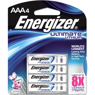 רביעיית סוללות ליתיום - ENERGIZER ULTIMATE LITHIUM - AAA 1.5V ENERGIZER