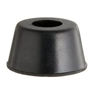 רגליות גומי שחורות עם חור לבורג - 16.7X12.7 מ