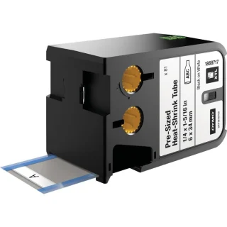 DYMO XTL PRE SIZED HEAT SHRINK TUBE LABELS