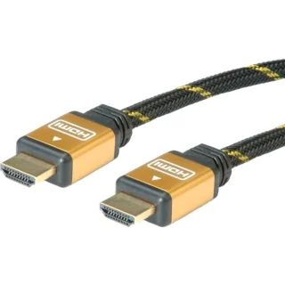 כבל ROLINE GOLD - 10M - HDMI (M) - HDMI (M) - HIGH SPEED ROLINE