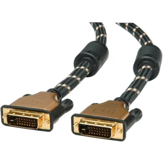 כבל 3M - DVI 24+1 (M) - DVI 24+1 (M) - DVI-D DUAL LINK ROLINE