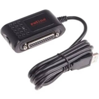 כבל מתאם - (1.8M - USB ~ SERIAL (RS232) & PARALLEL (DB25 ROLINE