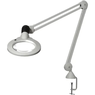 זכוכית מגדלת שולחנית עם תאורה - KFM LED - הגדלה X5 GLAMOX LUXO