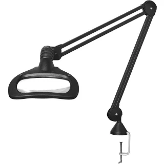 זכוכית מגדלת שולחנית עם תאורה - WAVE LED ESD - הגדלה X5 GLAMOX LUXO