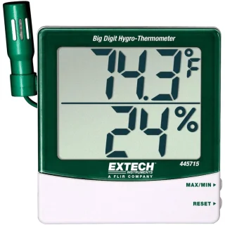 EXTECH INSTRUMENTS BIG DIGIT HYGRO-THERMOMETER - 445715