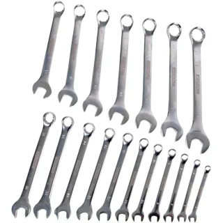 DURATOOL 18 PIECE COMBINATION SPANNER SET - D03080