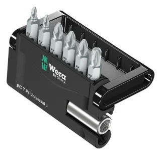 סט ביטים מקצועי - 7 יחידות - WERA BIT CHECK 7 PZ UNIVERSAL 1 WERA