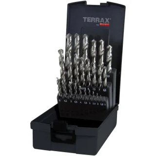 סט מקדחים מקצועי למתכת - 25 יחידות - RUKO 214215RO - HSS-G RUKO