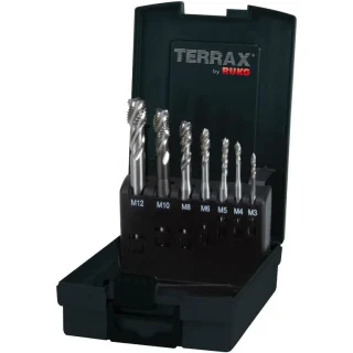 סט 7 מברזי מכונה ספיראליים - RUKO 245058ETX - HSSE CO5 RUKO