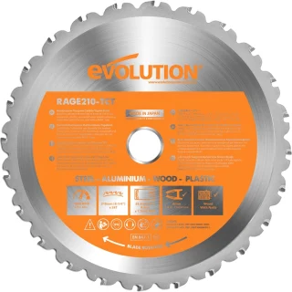 EVOLUTION 1500W SLIDING MITRE SAW - RAGE 3-S PLUS