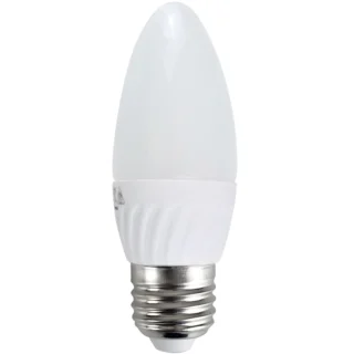 נורת COOL WHITE LED 5W - הברגה E27 - עדשת נר חלבית PRO-ELEC