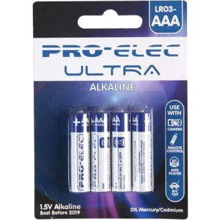PRO-ELEC ULTRA ALKALINE BATTERIES