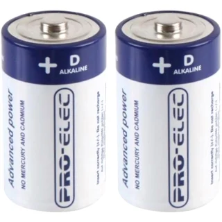 זוג סוללות אלקליין - D 1.5V - PRO-ELEC ULTRA ALKALINE PRO-ELEC