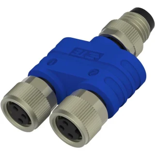 מפצל Y לסנסורים - חיבור M8 - שלושה מגעים TE CONNECTIVITY