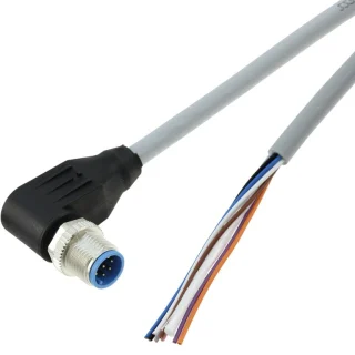 כבל לסנסורים - זכר זוויתי M12 - ארבעה מגעים - 1.5 מטר TE CONNECTIVITY