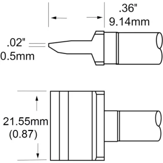 ראש לידית מלחם - METCAL RFP-BL3 - BLADE 22.1MM METCAL