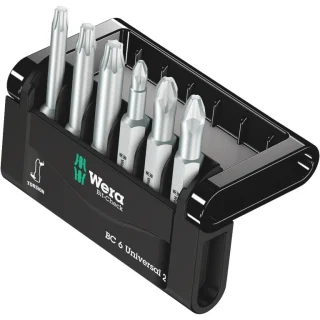 סט ביטים מקצועי - 6 יחידות - WERA BIT CHECK 6 UNIVERSAL 2 WERA
