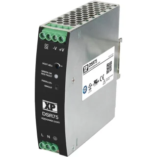 ספק כוח AC/DC לפס דין - 75W - 85V~264V ⇒ 12V / 6.3A XP POWER