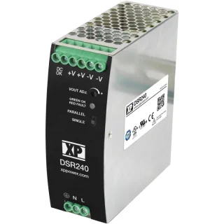 ספק כוח AC/DC לפס דין - 240W - 85V~264V ⇒ 24V / 10A XP POWER