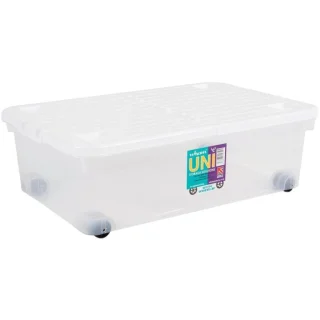 WHAM STORAGE BOXES WITH WHEELS & FOLDING LID - UNI SERIES