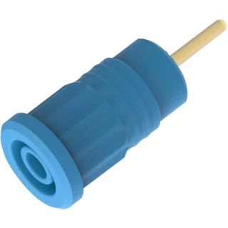 שקע בננה 4MM לנעיצה לפנל - בידוד כחול - TENMA 72-14234 TENMA