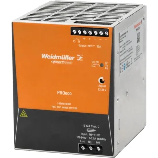 ספק כוח AC/DC לפס דין - 480W - 85V~264V ⇒ 24V / 20A WEIDMULLER