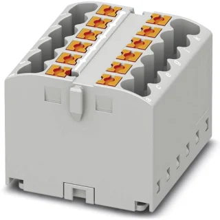 מחבר טרמינל בלוק - PTFIX 12X2,5 GY - 12 POLE , 24A , 500V PHOENIX CONTACT