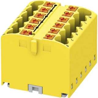 מחבר טרמינל בלוק - PTFIX 12X2,5 YE - 12 POLE , 24A , 500V PHOENIX CONTACT