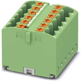 מחבר טרמינל בלוק - PTFIX 12X2,5 GN - 12 POLE , 24A , 500V PHOENIX CONTACT